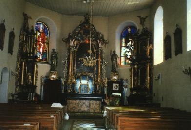 Bild des Altars der Kirche von Gardschau